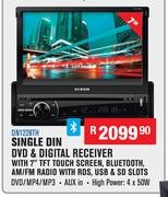 Dixon Car Decks Single Din DVD & Digital Receiver DN1228TH