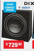 Dixon 12" Subwoofer 250W Compact Design BXWB12F