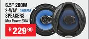 Dixon Car Speakers 6.5" 200W 2 Way Speakers Max Power 200W DN65298