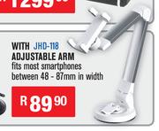 Dixon In Car Holder For Smartphones With Adjustable Arm JHD-118