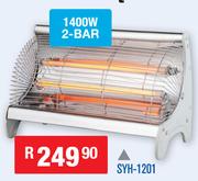 Dixon 1400W 2-BAR Quartz Heaters SYH-1201
