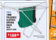 18M Foldable Cloths Drying Rack With Safety Lock KT027A