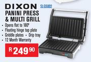 Dixon Panini Press & Multi Grill SLG5002