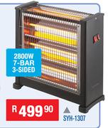 Dixon 2800W 7-BAR 3 Sided Quartz Heaters SYH-1307