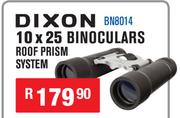 Dixon 10 x 25 Binoculars Roof Prism System