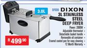 Dixon 3L Stainless Steel Deep Fryer DF035