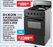 Dixon 4-Plate Electric Freestanding Stove & Oven DC54EB