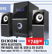 Dixon With Bluetooth, FM Radio, AUX In, USB & SD Slots CS04USB