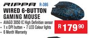 Rippa Wired 6-Button Gaming Mouse R-386