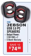 Jebson USB 2.0 PC Speakers 