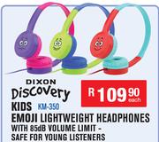 Dixon Discovery Kids Emoji Lightweight Headphones KM-350