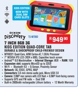 Dixon Discovery 7" 8GB 3G Kids Edition Quad-Core Tab TS-M7060