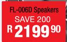 Dixon Dual 10 Inch Stereo Speakers(Pair) With LED Effects FL-006D