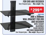 360 x 250mm Wall Bracket For DVD & Decoder DWD1446