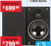 Dixon 6.5 Inch Bookshelf Speakers(Pair) MA302