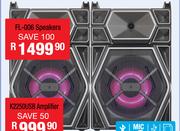 Dixon 10 Inch Stereo Speakers(Pair) With LED Effects FL-006