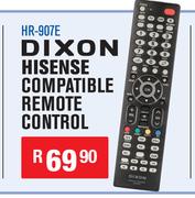 Dixon Hisense Compatible Remote Control HR-907E