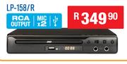 Dixon DVD/Media Player With USB & Dual Mic Inputs LP-158/R