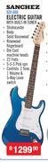 Sanchez Electric Guitar With Built In Tuner SZE-SSS