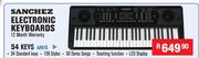 Sanchez Electronic Keyboards 54 Keys ARK15