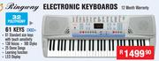 Ringway Electronic Keyboards 61 Keys CK62+