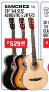 Sanchez 38" 3/4 Size Acoustic Guitars R38-Each