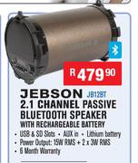 Jebson 2.1 Channel Passive Bluetooth Speaker With Rechargeable Battery JB12BT
