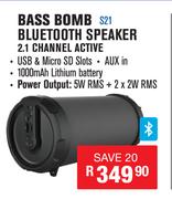 Dixon Portable Bass Bomb Bluetooth Speaker With FM Radio & Built In Rechargeable Battery S21