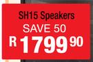 Jenson 15" DJ/PA Speakers (Pair) SH15