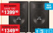 Jebson 12" DJ/PA Speakers (Pair) SH12