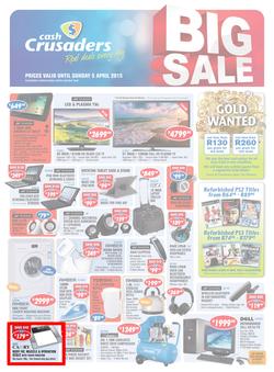 Cash Crusaders : Big Sale (16 Mar - 5 Apr 2015), page 1