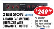 Jebson 4 Band Parametric Equalizer With Subwoofer Output JBEQ440