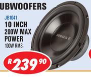 Jebson 10" 200W Max Power 100W RMS Car Subwoofers JB1041
