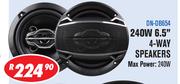 Dixon Car Speakers 240W 6.5" 4-Way Speakers DN-DB654