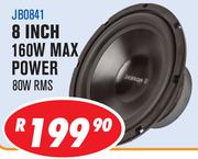 Jebson 8" 160W Max Power 80W RMS Car Subwoofers JB0841