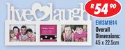 Multi Photo Frames Overall 45x22.5cm EWSM1814
