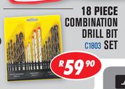 18 Piece Combination Drill Bit Set C1803