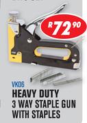 Beyer Heavy Duty 3 Ways Staple Gun With Staples VK06