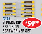 Dixon 9 Piece CRV Precision Screwdriver Set