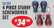 Dixon 4 Piece Stubby Screwdriver Set