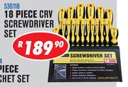 Dixon 18 Piece CRV Screwdriver Set
