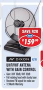 Dixon UHF/VHF Antena With Gain Control A218