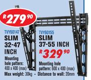 LED & LCD TV Wall Brackets Tilt Mounts Slim 37-55 Inch TVY60155