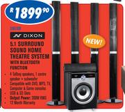Dixon 5.1 Surround Sound Home Theatre System With Bluetooth Function DN510B