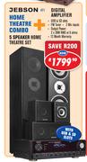 Jebson 5 Speaker Home Theatre Set + Digital Amplifier