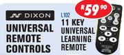 Dixon 11 Key Universal Learning Remote L102