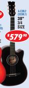 Sanchez 38" 3/4 Classical & Steel String Guitars A-C38L2(SS38L1)