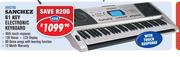 Sanchez 61 Key Electronic Keyboard ARK2190