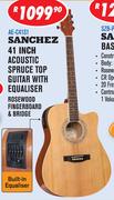 Sanchez 41" Acoustic Spruce Top Guitar With Equaliser AE-C41S1