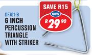 6" Percussion Triangle With Striker DF701-B
